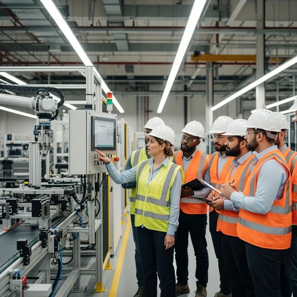 RT Engineers team reviewing plans